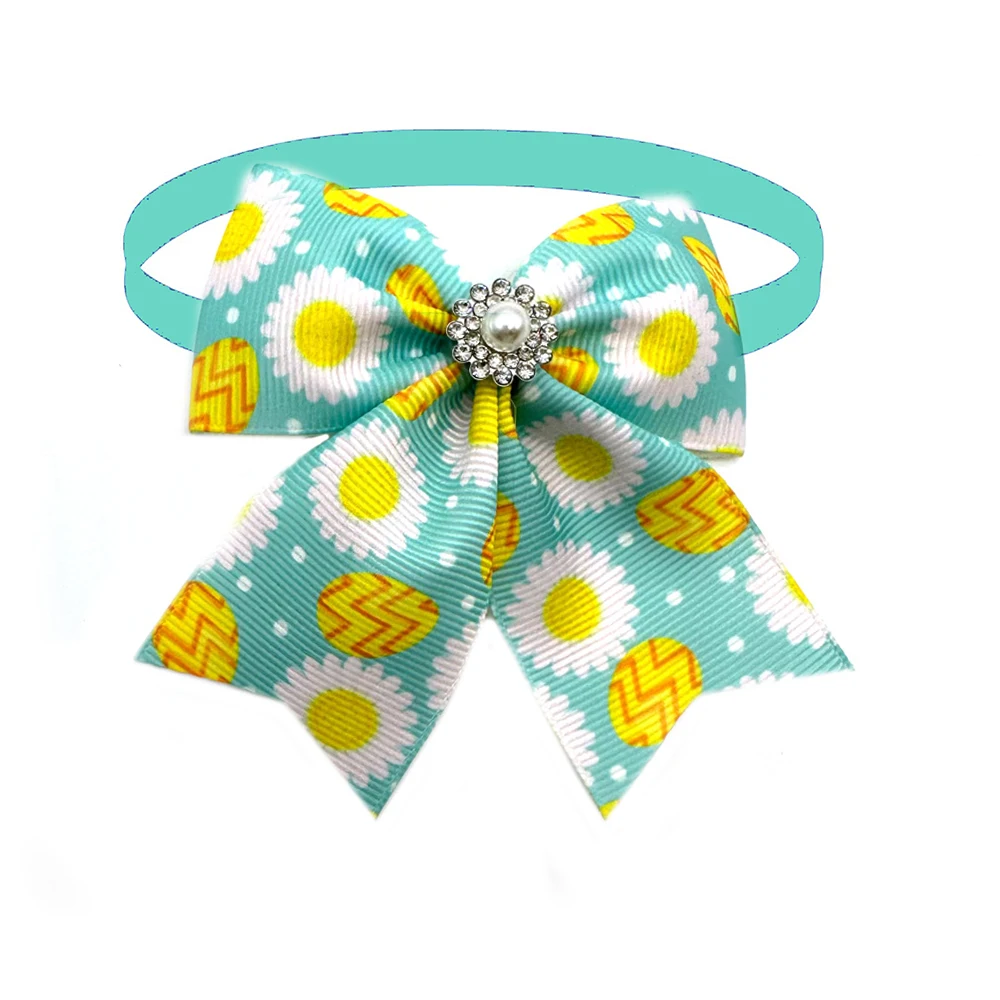 50/100pcs Dog Bow Tie Easter Rabbit Style Dog Bowties Neckties Collar Pet Supplies Pet Grooming Accessories for Small Dog Cat 5