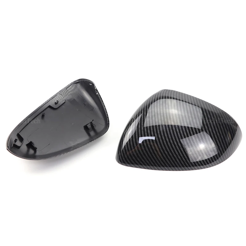 메르세데스 C E S GLC 클래스 W206 X206 S206 X254 W214 W223 EQE EQS AMG 용 탄소 섬유 스타일 블랙 백미러 사이드 미러 커버 캡