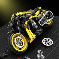 500+pcs City Super Racing Motorcycle Technical DIY Building Blocks Motorbike Model Set Creative Toys Gifts for Boys Adult Kids 4