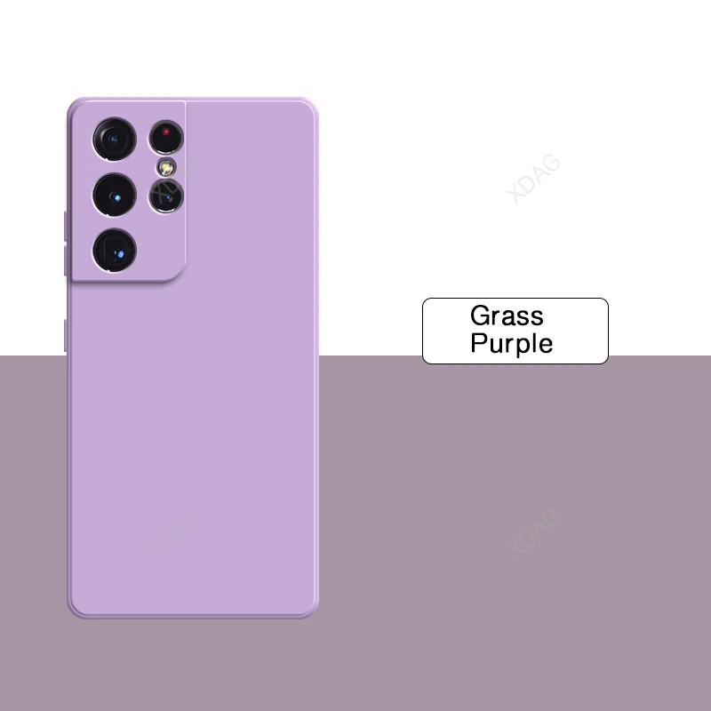 Premium Liquid Silicone Square Back Cover with Dual Layer Protection