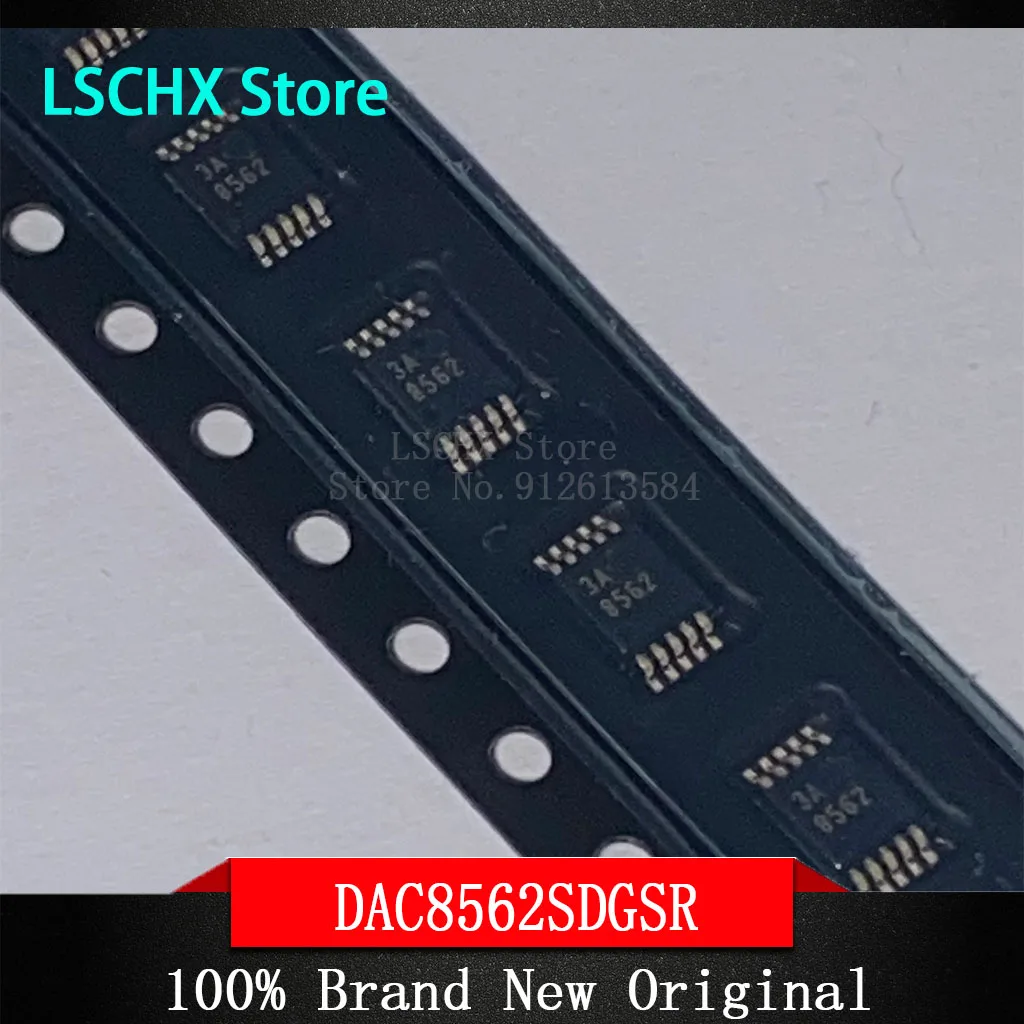Фото Буферная струна DAC8562SDGSR VSSOP-10-0.5mm 16 бит цифро-аналоговый преобразователь 2, напряжение-буферная струна DAC ± 4, ± 0,2, 1 шт. №1