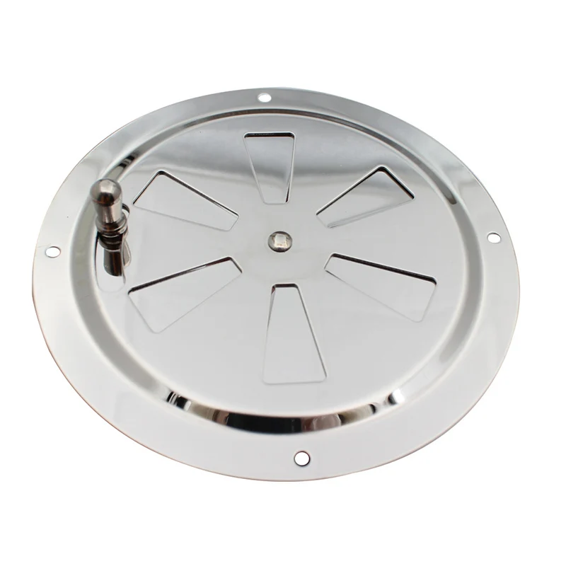Air Louver Vent 1PC Stainless Steel 316 Boat Marine Round Grille Ventilation Louvered Ventilator Grill Cover Side Knob Opening