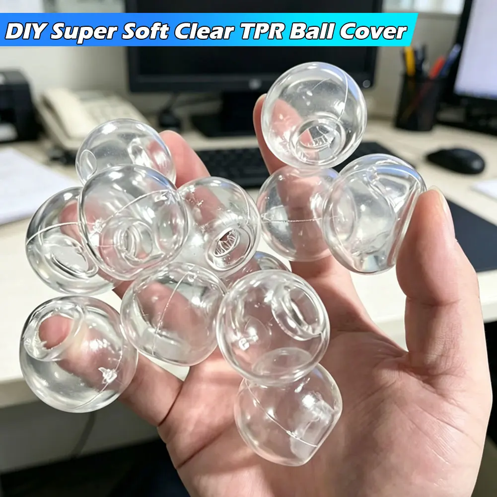 1/10PCS 구형 쥬얼리 TRP 주조 금형 도구 DIY 빈 볼 스킨 수제 볼 감압 슬로우 리바운드 장난감