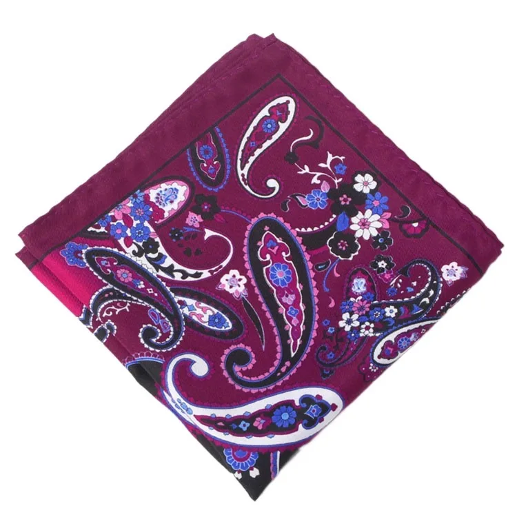 32cm Pocket Square Rayon Silk Print Mens Hanky Polka Dot Floral Paisley Handkerchief Fashion Classic Wedding Party Pocket Square pocket square mini handkerchief