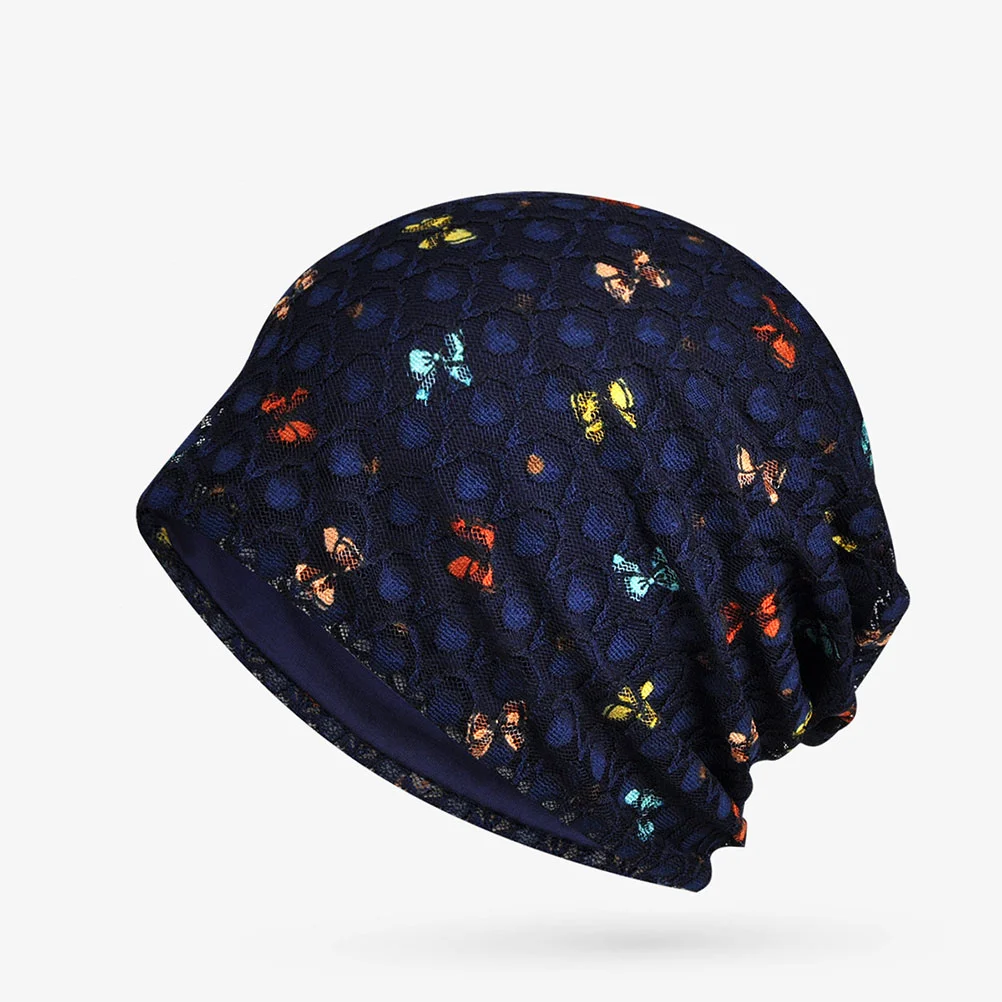 

3PCS Cap Bonnet Cap Printed Baggy Cap for Hairloss
