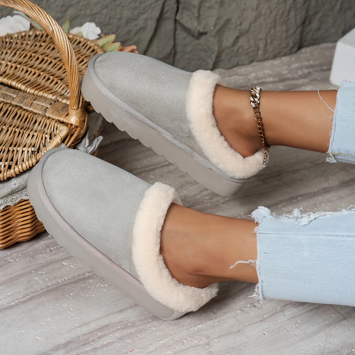 Women's Fluffy Slippers Canada | EvaCozy™ Warm Winter Shoes