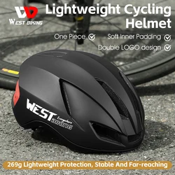 WEST BIKING Professional Racing Cycling Helmet Lightweight Integrated MTB Road Bike Helmet Men Women Skateboard Bike Safe Helmet