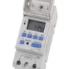 THC15A New Type Din Rail 2 wire Weekly 7 Days Programmable Digital TIME SWITCH Relay Timer Control AC 12V 24V 48V 220V 230V 5