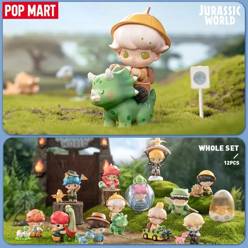 Pop Mart Dimoo Jurassic World Series Blind Box Toys Mystery Box Mystery Figure Caja Surprise Box Kawaii Toys Modello Regalo Di Compleanno
