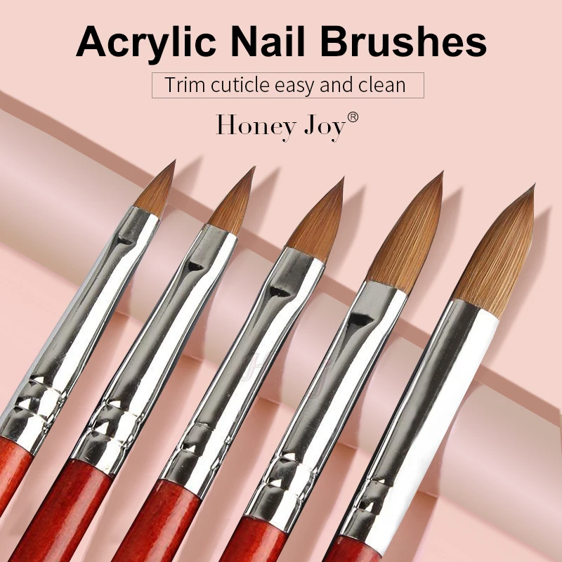 1PC Kolinsky Sable Acrylic Nail Art Brush No. 2/4/6/8/10/12/14/16/18 UV