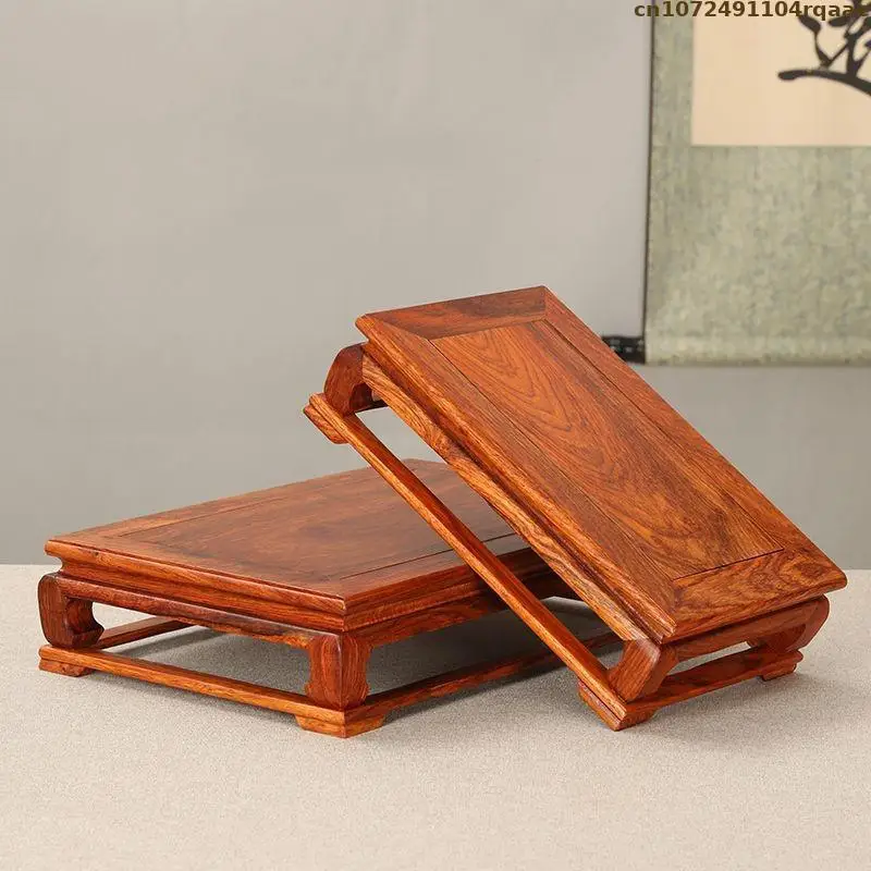 Standing Flower Wooden Base Bonsai Plant Shelf Flower Pot Sorting Table Log Lathe Flowerpot Plant Scaffold Tea Set Vase Pedestal
