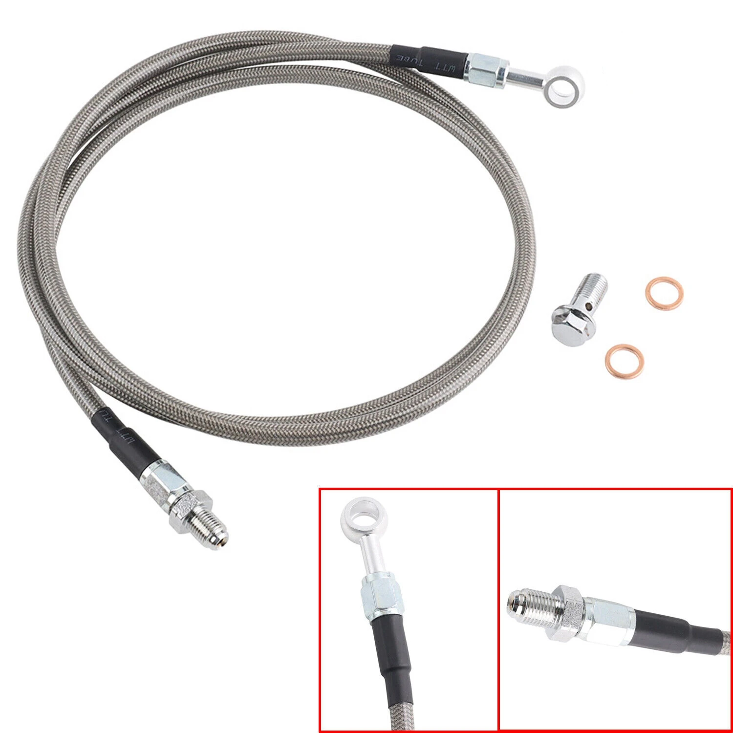 Stainless Steel Length 140-145cm Clutch Cable Line For Honda Civic 92-00 For Acura Integra 94-01 clutch cable line