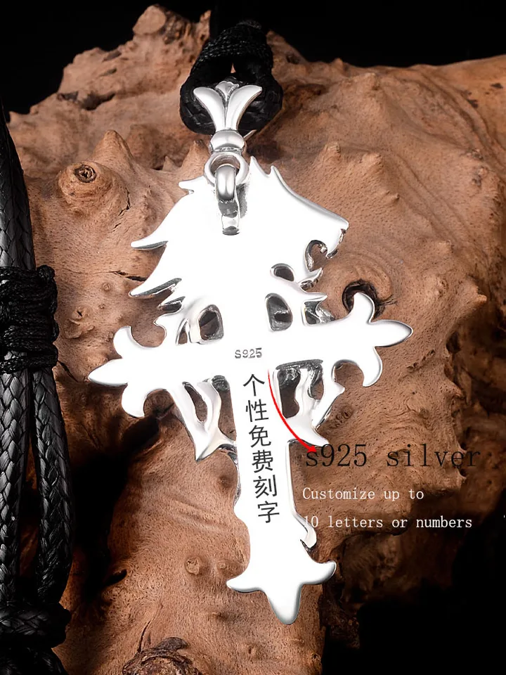 Final Fantasy VII Colar, 925 Sterling Silver, Sleeping Lion, Heart