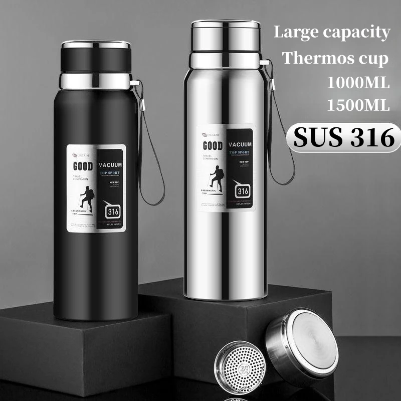 Large Capacity Stainless Steel Water Bottle 24hours Insulated Sublimation  Tumbler Portable Thermos Cup Hydro Flask Free Shipping