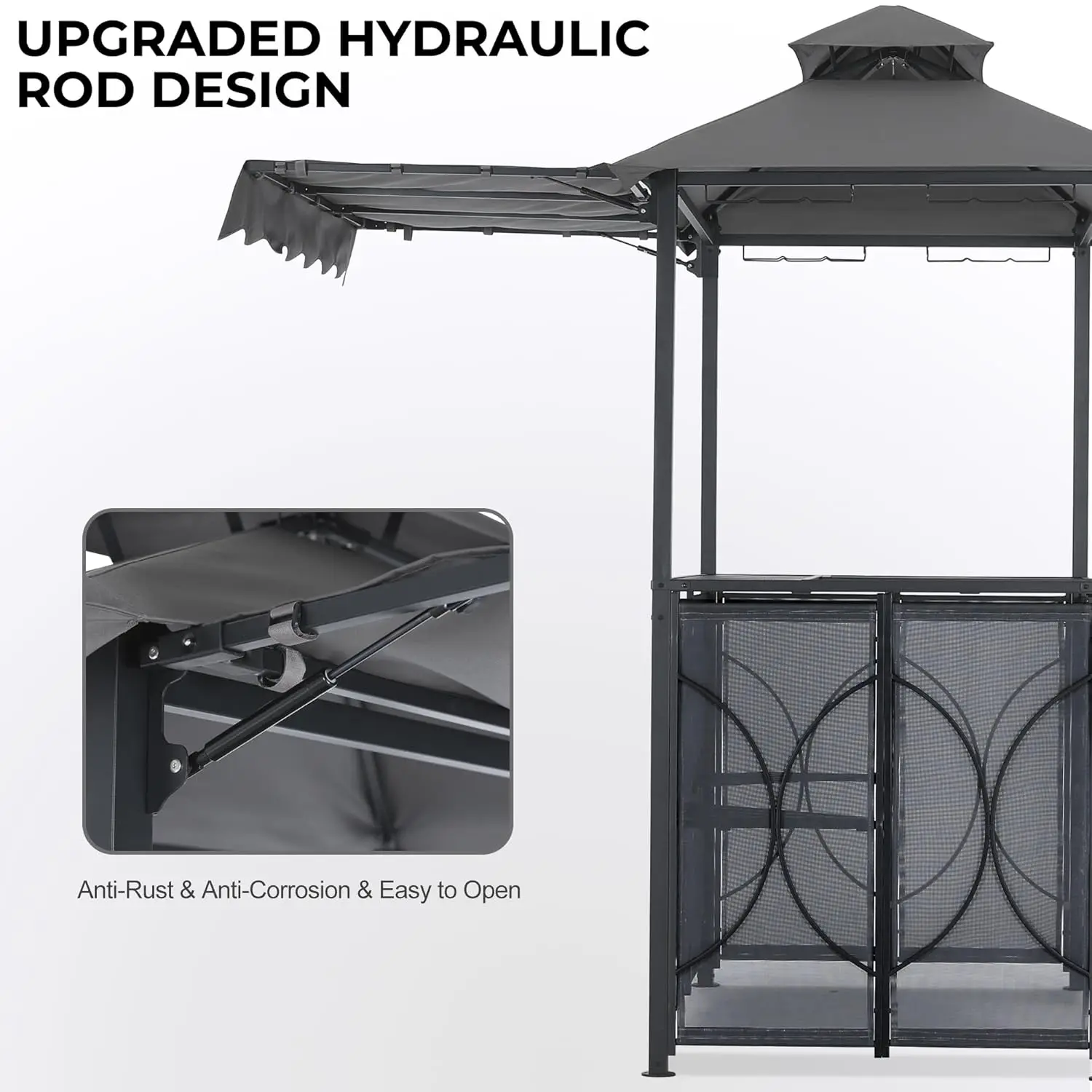 Grill Gazebo with Awning 5