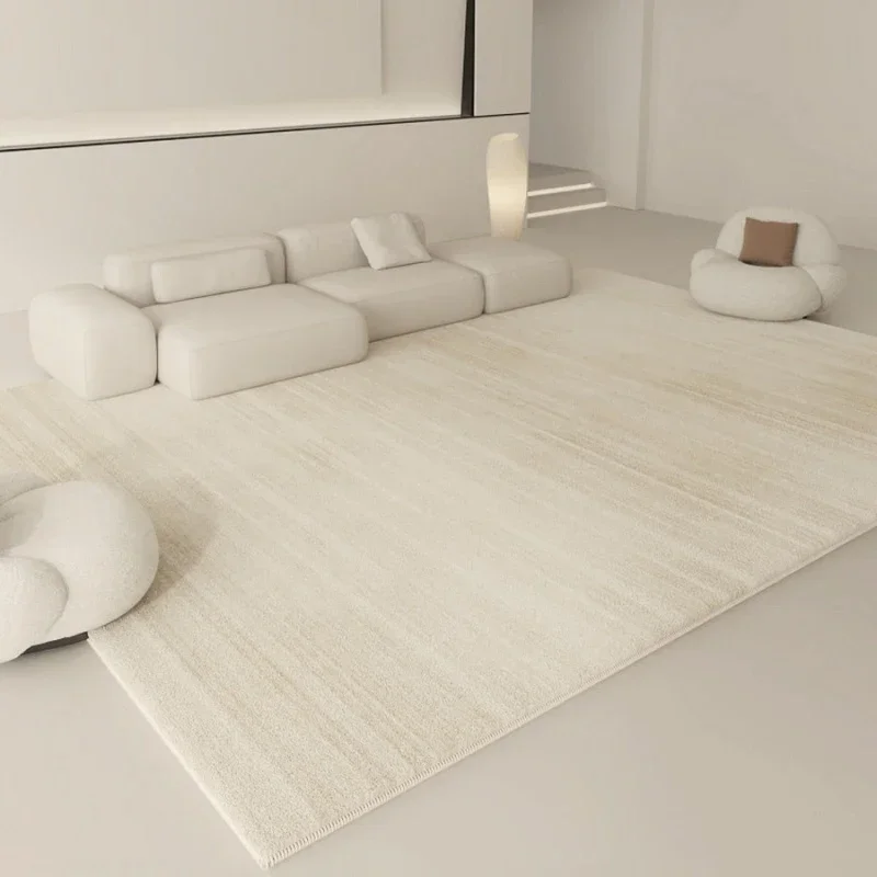 Wabi-sabi Style Carpets for Living Room White Bedroom Decor Plush Carpet Modern Thickened Minimalist Rug Fluffy Soft Bedside Mat 3