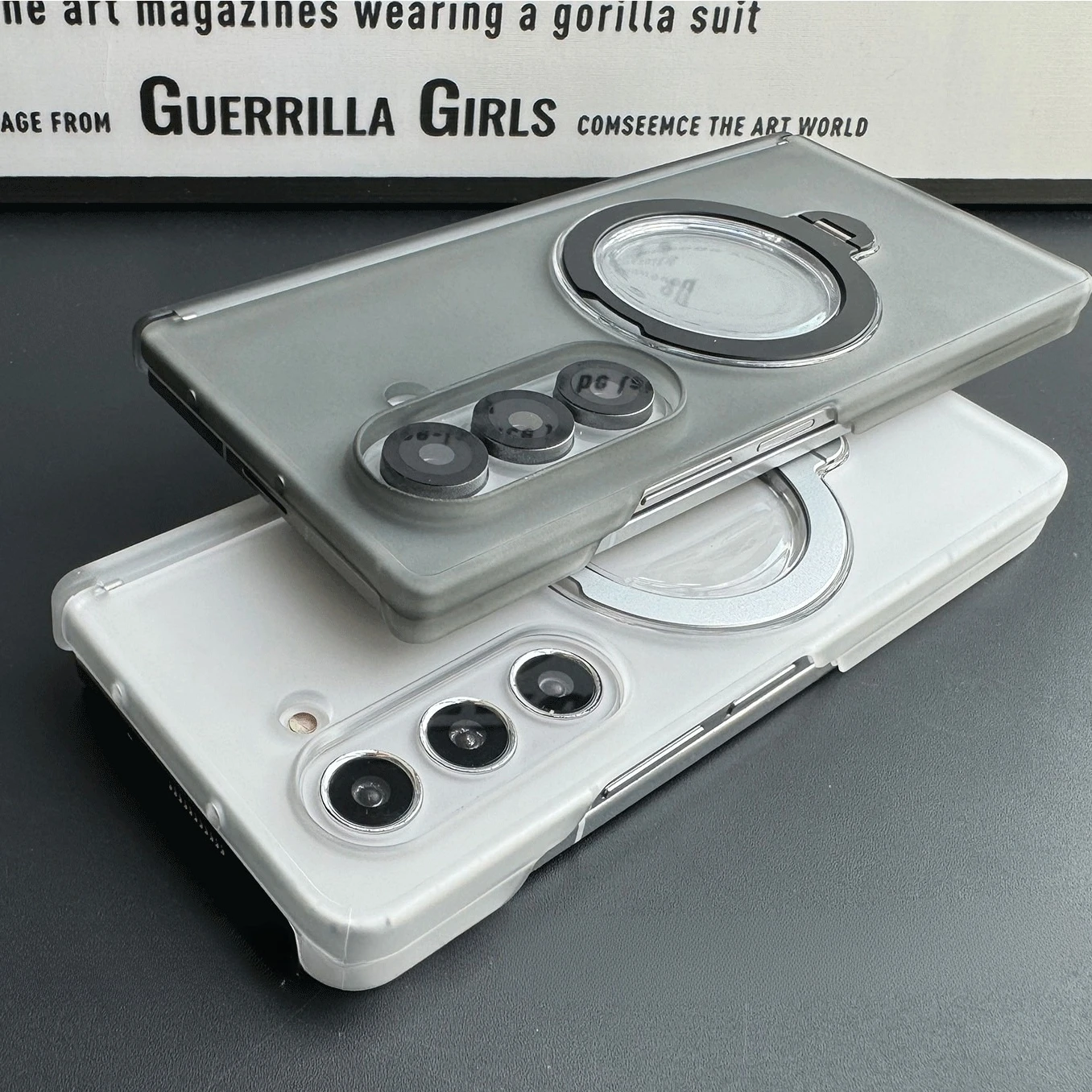 360 Rotate Stand Holder Case with New Hinge Protection - Slim Matte Cover