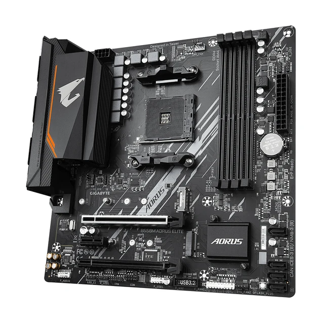 GIGABYTE AORUS ELITE 마더보드 및 AMD Ryzen 5 5500 R5 5500 CPU 마더보드 세트