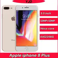98%New Apple iPhone 8 Plus 8P 64GB 256GB ROM 5.5' Retina LCD NFC IOS Fingerprint Smartphone Unlocked 4G LTE Used Mobile Phone