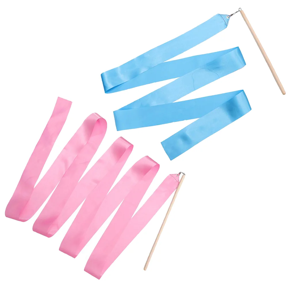 2 Pcs Dance Ribbon For Children Gymnastics Props Performing Ribbon Gymnastics Streamers Rhythmic