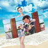 Towel towel pattern beach towel, quick drying and absorbent, The fabric is made of cotton and does not The Secret Life of Pets 3