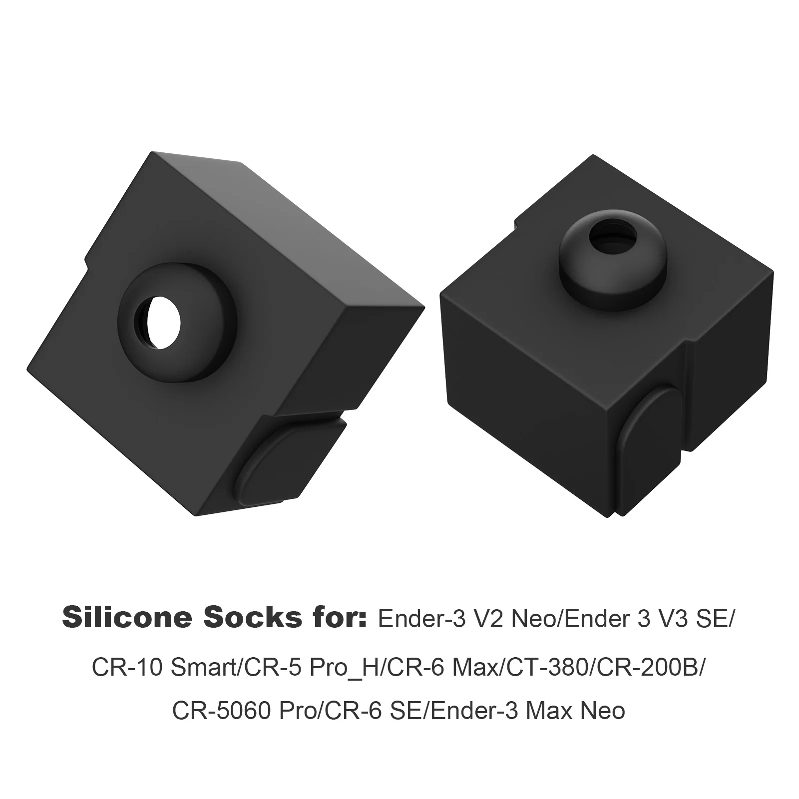 

3D Printer Ender-V3 SE /Ender 3 V2 neo Heating Block Protective Cover Silicone Extruder Nozzle Protective Heater Block Cover