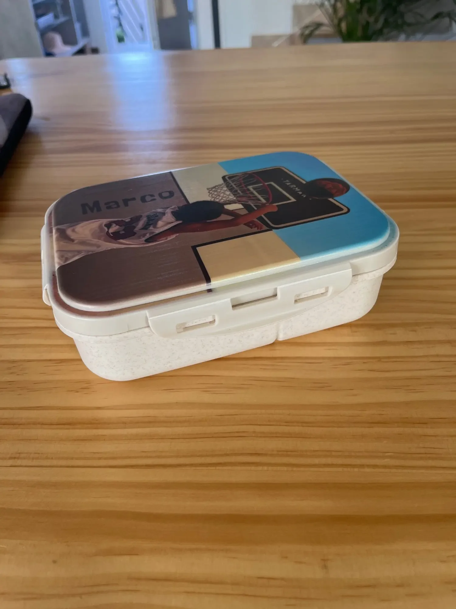 Personalized Cartoon Lunch Box for Kids with Utensils - Eco-Friendly Gift