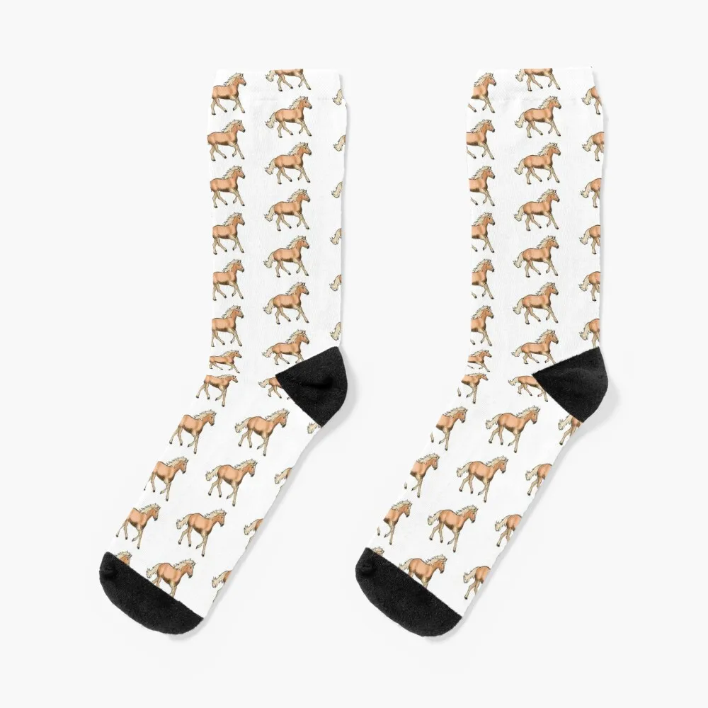 

Haflinger Horse Socks valentine gift ideas bright garter Male Socks Women's