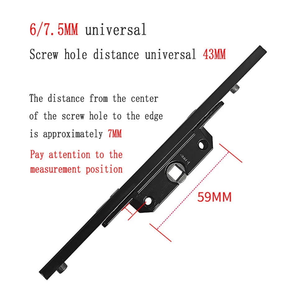 Description Picture 5 of item1PCS Broken Bridge Aluminum Casement Window Aluminum Cover Lock Box Door Window Transmission Lock Body Lock Core Accessories