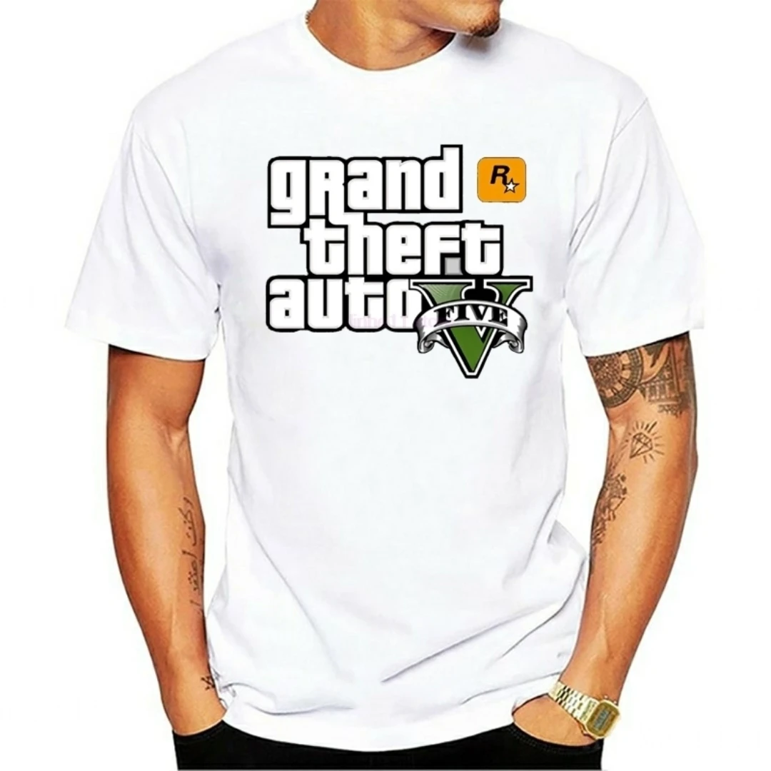 Tshirt Oversize Grand Theft Auto Gta Street Long Con Gta 5 Famoso Marchio In Cotone Tees Per Coppie Gta5