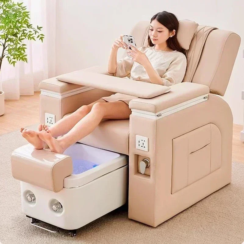 Spa Pedicure Chairs Spa Luxury Pedicure Chair Professional Armchair Nails Salon Chairs LED Beautiful Peda Massage Sillones De Pedicura Furniture