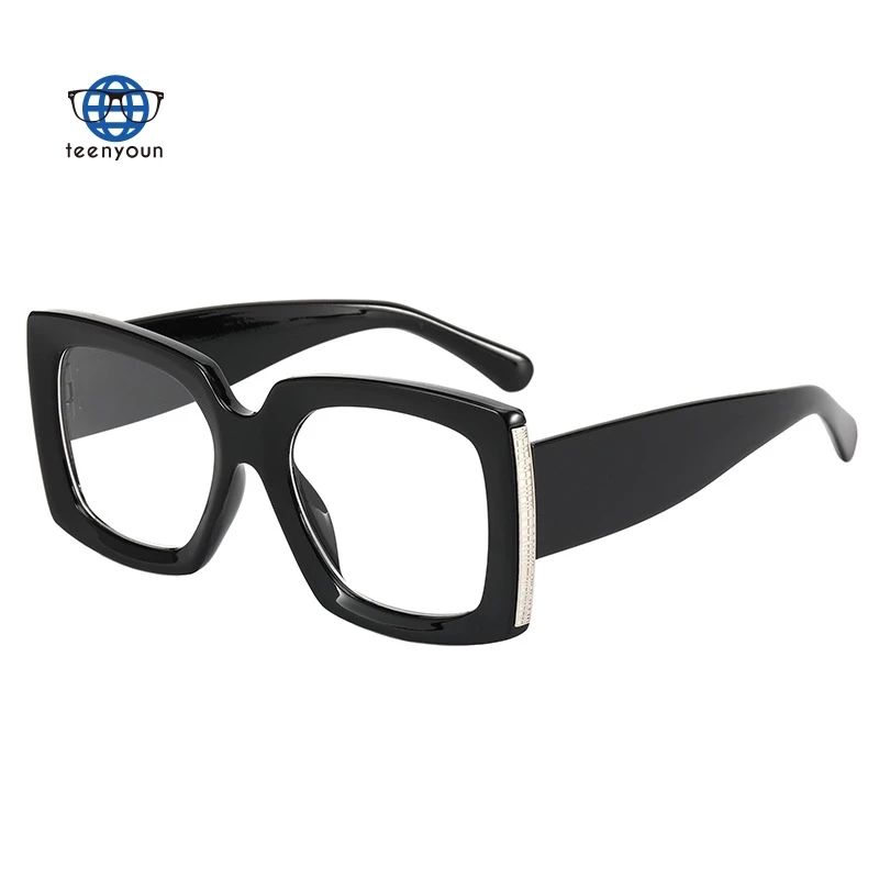 

Teenyoun New Teenyoun Fashion 2021 Big Frame during Square Feet Wide Street Snap Women UV400 Plastic Adul Sunglasses Sun Glasses