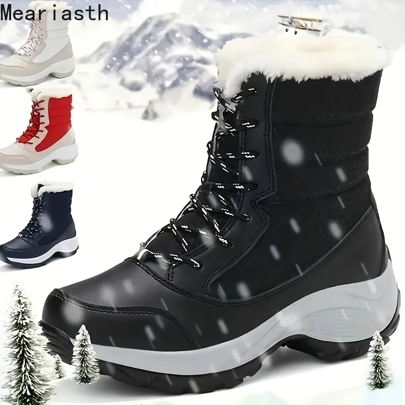 

Women Boots Women Heels Boots For Winter 2023 Trend Fur Ankle Boots Platform Snow Bota Feminina Light Short Winter Shoes Female