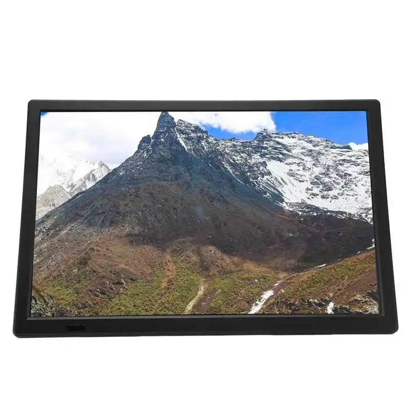 16 Inch 100‑240V Portable LED TV High Sensitivity Tuner Rechargeable LED Digital TV with Stand for Outdoor EU Plug