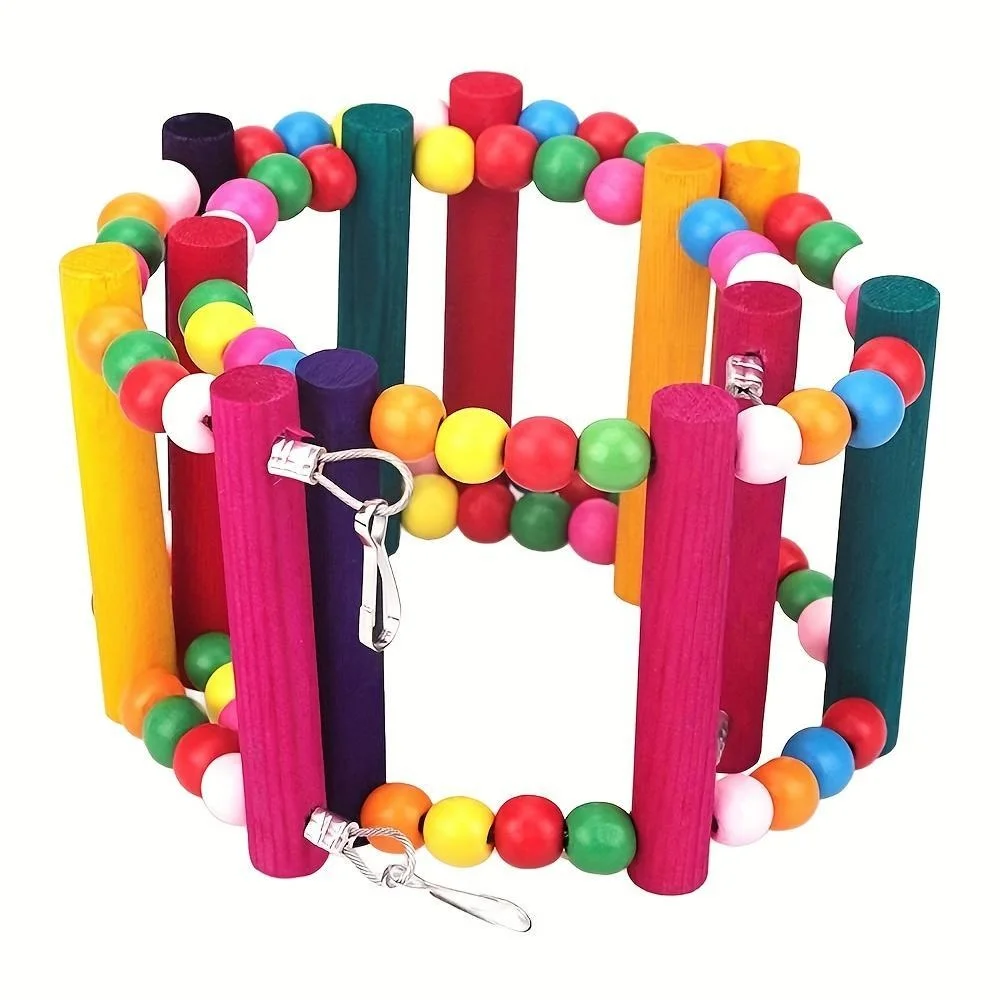 Bird Parrot Toys Ladders Swing Chewing Toys Hanging Pet Bird Cage Accessories Hammock Swing Toy for Bird Parrot 6