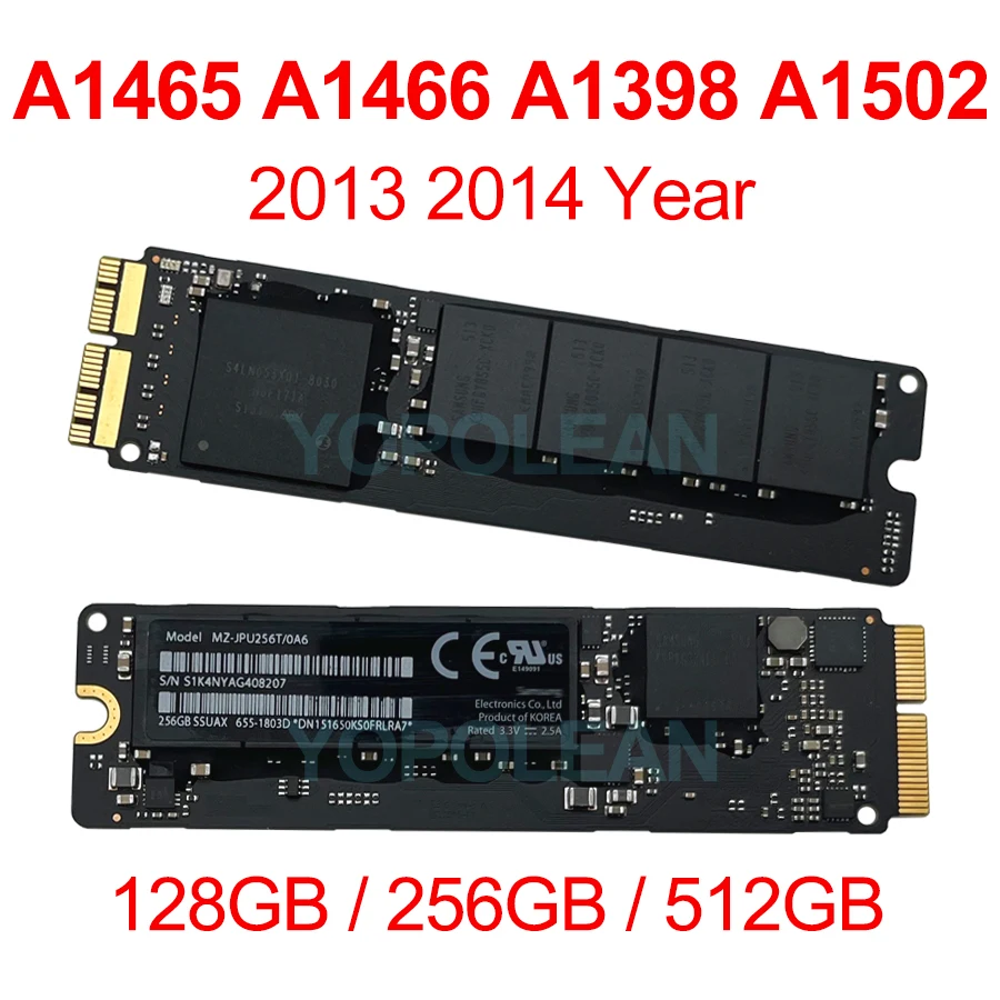 Unidade de estado sólido ssd original para macbook air pro retina