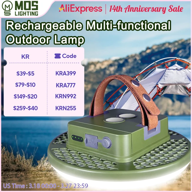 MOSLIGHTING휴대용 서스펜션 마그네틱 흡입 고출력 울트라 브라이트 LED 캠핑 조명, 다기능 텐트 조명, 낚시 조명, 15600MAH, 9900MAH,6600MAH,비상등,낚시등,범광등，수리등, 작업등, 달리기등, 강광 손전등,