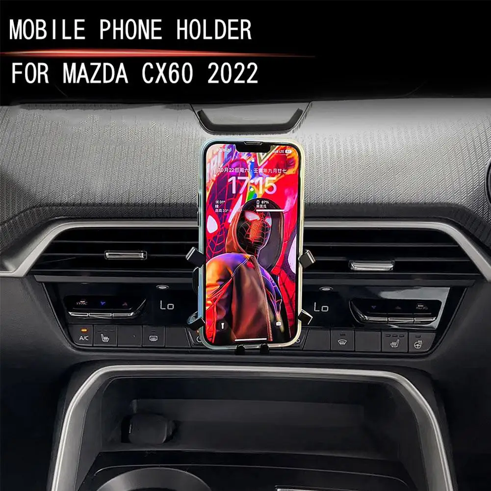 

Car Mobile Phone Holder For Mazda CX-60 Dashboard Smart Phone Mount Bracket Cellphone Stand Accessories A1W5