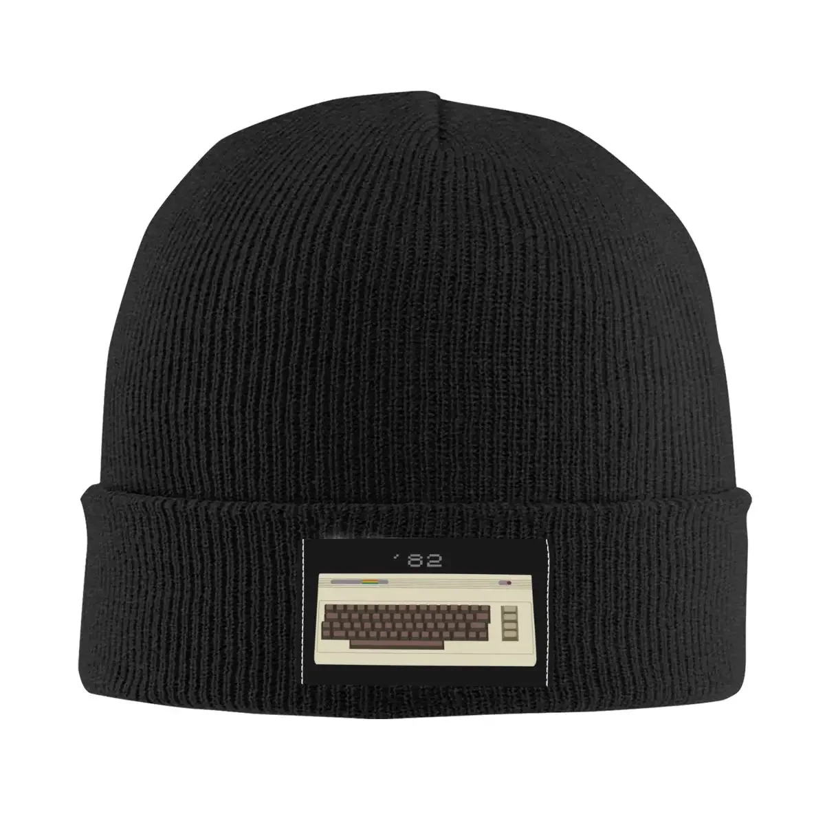 

Retro Commodore 64 Bonnet Hats Cool Knit Hat For Women Men Winter Warm C64 Computer Skullies Beanies Caps