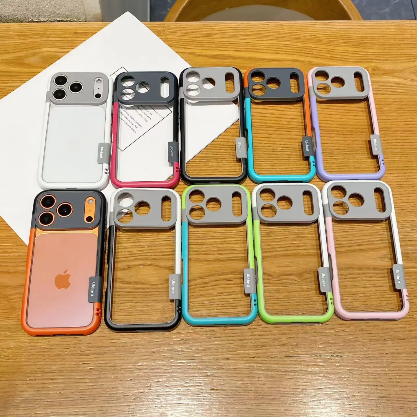 Dual Color Shockproof Bumper Case with Soft Silicone Frame