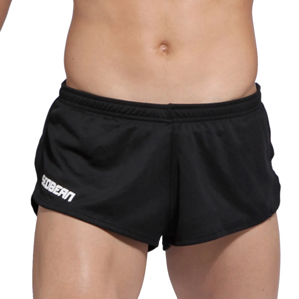 Popular Men Sport Home Shorts Underwear Loose Solid Color Comfortable Boxer Briefs Male Panties Sleep Bottoms Nightwear Pajamas