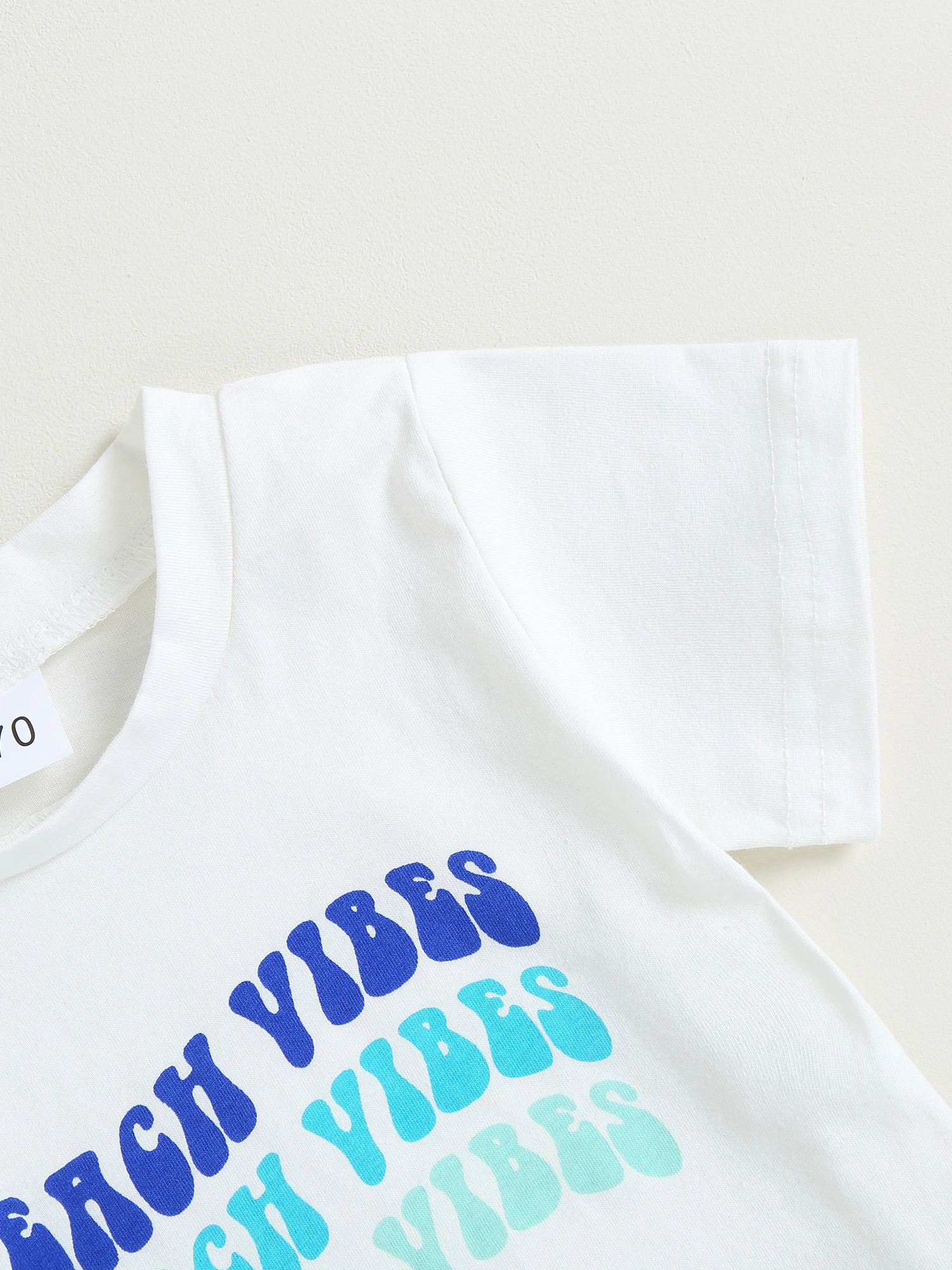 

Summer Baby Clothing Boy Outfits Short Sleeve Letter Print T-Shirt Cartoon Shorts Set Toddler Clothes