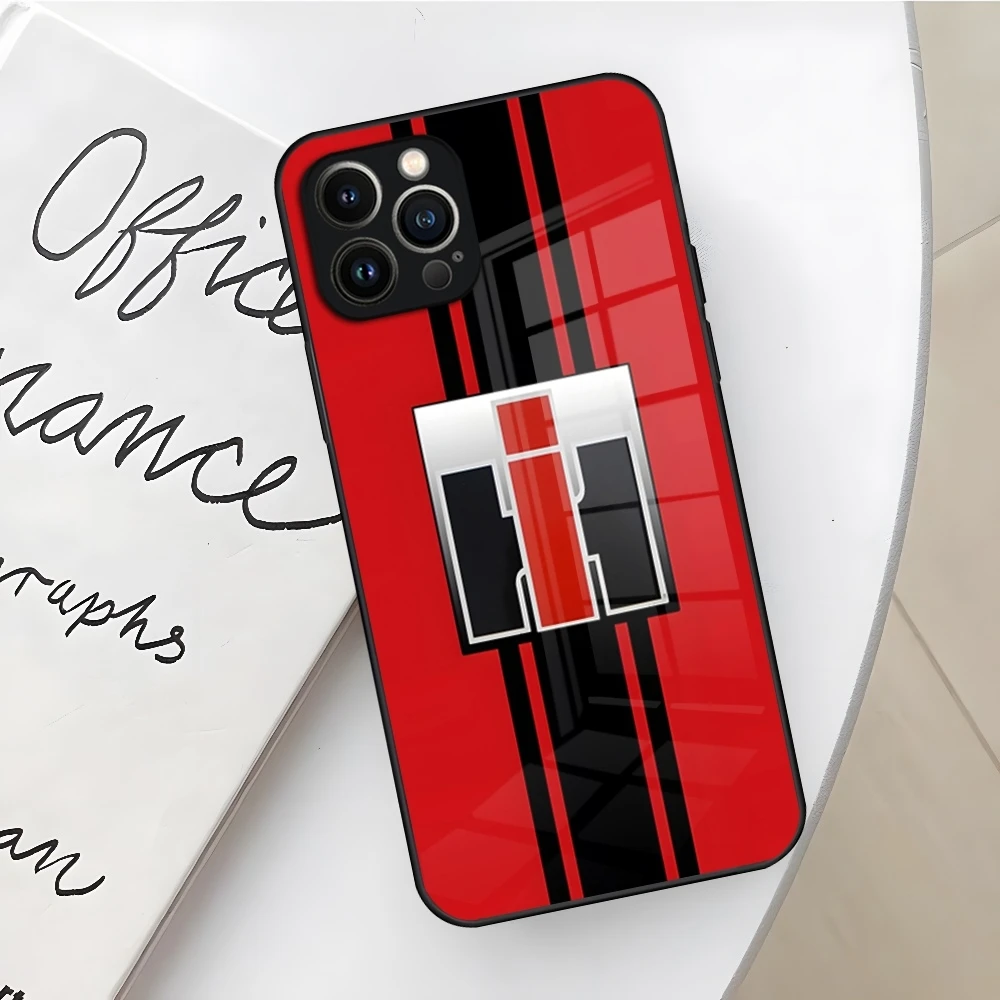 Vintage Tractor Design Phone Case with Glass Cover