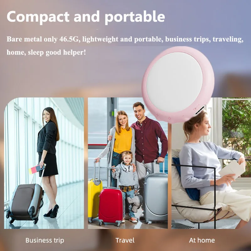 Under Pillow Bluetooth Speaker Bone Conduction Sleep Aid Soundbar Music Player with TF Card Slot Support Sleep Timer Rechargeabl