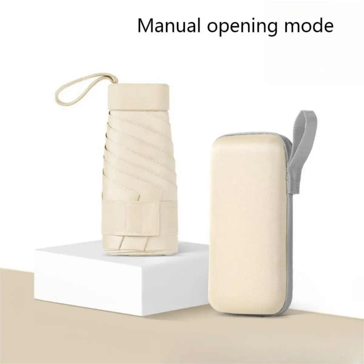Compact UV-Resistant Sun and Rain Umbrella