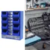 Hardware Parts Organizer Wall Mount Sturdy for Bolts Screws Nuts Small Items Screws Nails Hardware Organizer Workshops 5