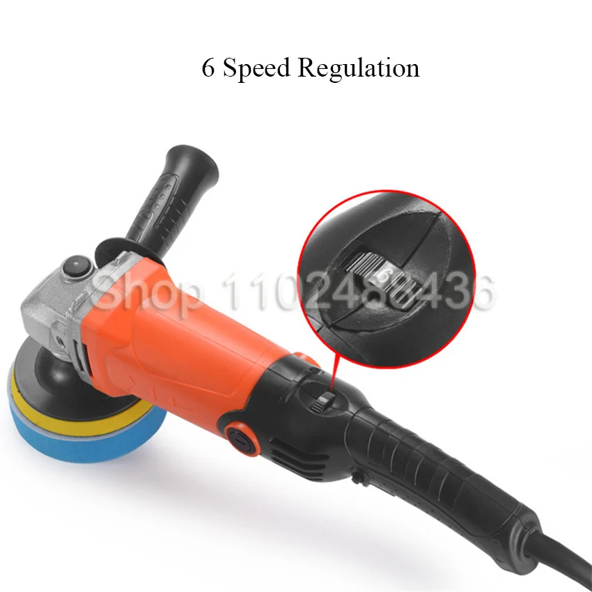 1200W 220V Adjustable Speed Car Electric Polisher Waxing Machine Automobile Furniture Polishing Tool With EU plug