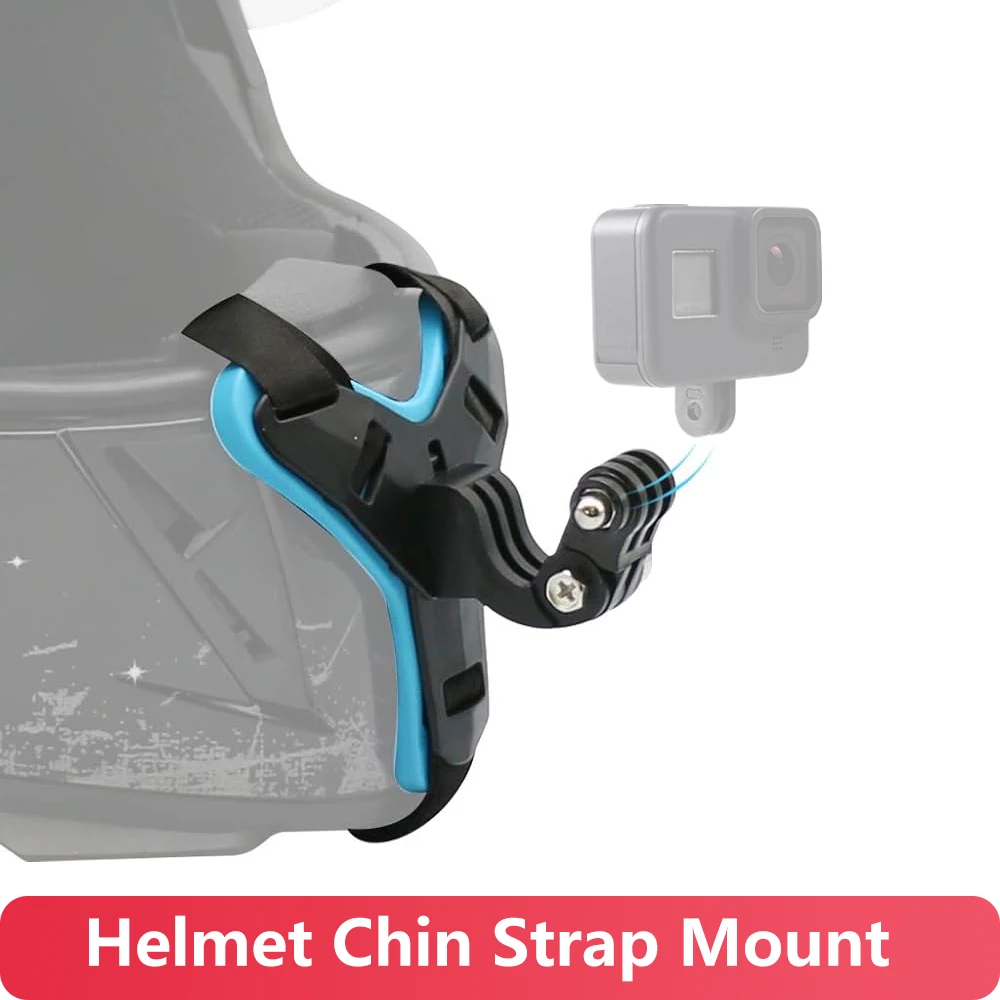 thumbnail image 2 of Vented Bike Helmet Strap Mount For GoPro - Adjustable Mount Compatible With Hero 12-5, Session, SJCAM, Xiaomi Yi 2 of 9