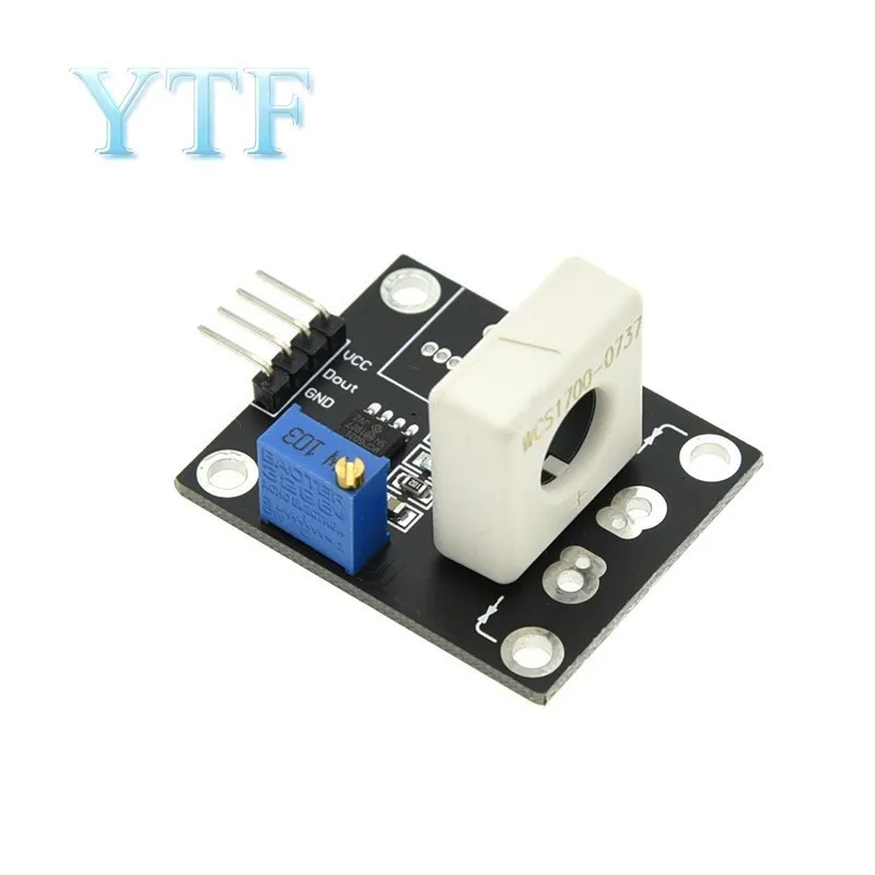 Hall Atual Sensor Ajustável dc 100a 70a 35a Curto Módulo de Proteção do Detector de Sobrecorrente Wcs1600 Wcs1700 Wcs1800 35v