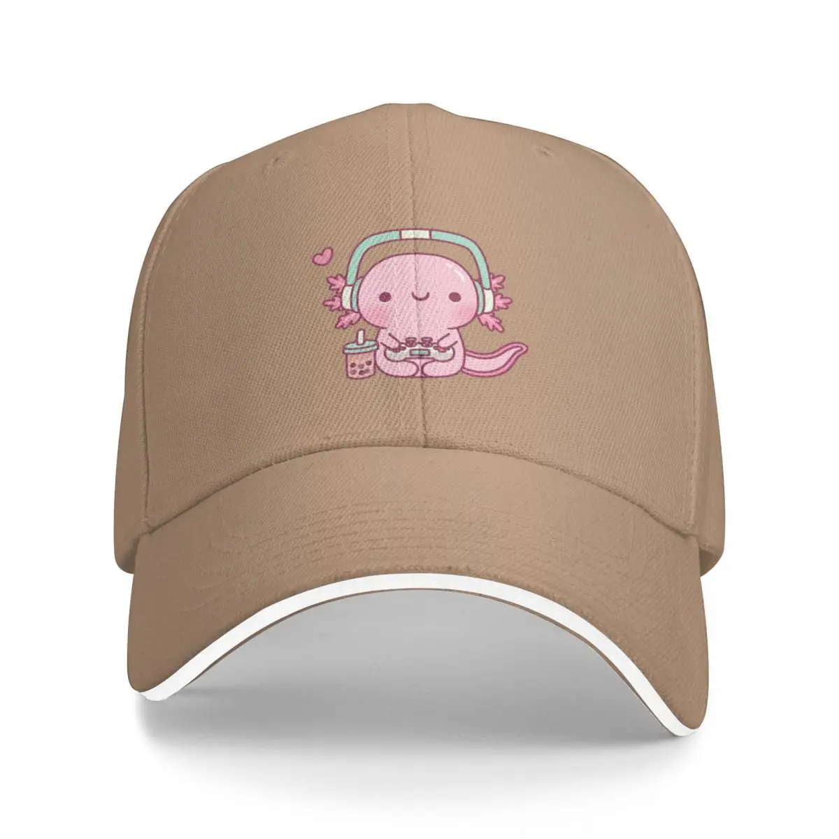 

Cute Axolotl Playing Video Games Gamer Funny Bucket Hat Baseball Cap trucker hats hat women's beach outlet Men's